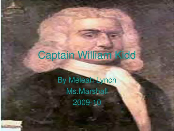 captain william kidd