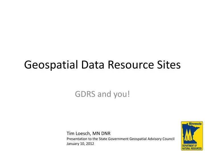 geospatial data resource sites