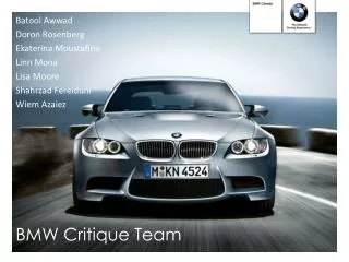BMW Critique Team