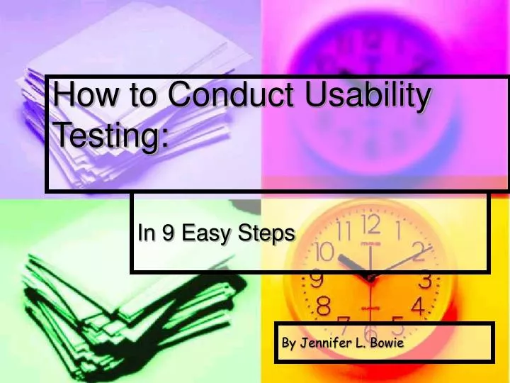 how to conduct usability testing