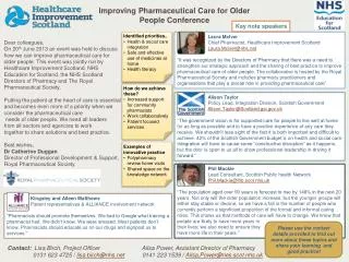 Improving Pharmaceutical Care for Older People Conference