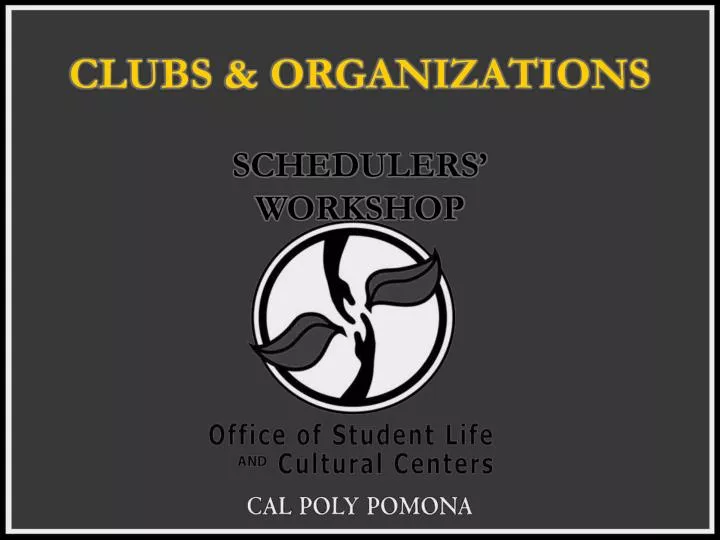 clubs organizations schedulers workshop