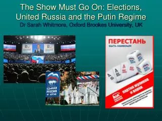 Elections Do Matter in Russia...