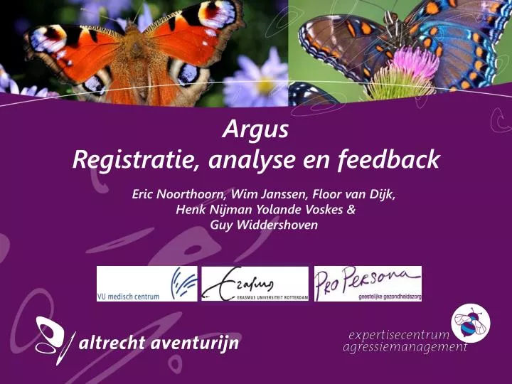 argus registratie analyse en feedback