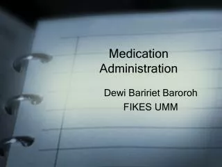 Medication Administration