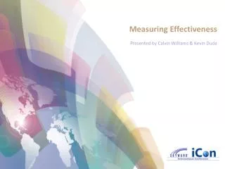 Measuring Effectiveness Presented by Calvin Williams &amp; Kevin Duda