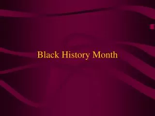 black history month