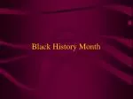 Black History Month - slide 1