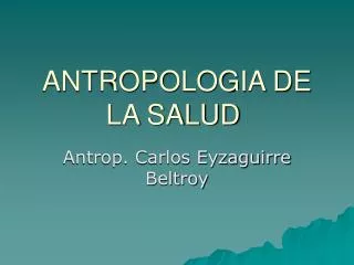 antropologia de la salud