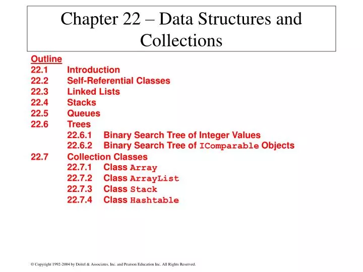 chapter 22 data structures and collections