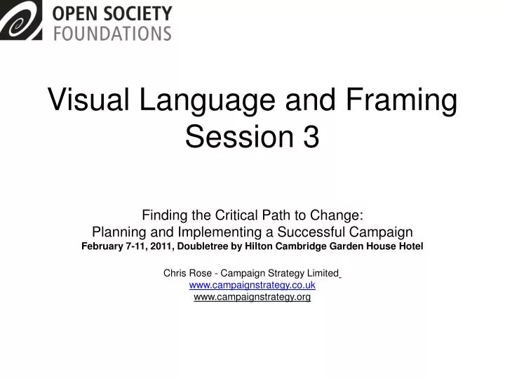 visual language and framing session 3