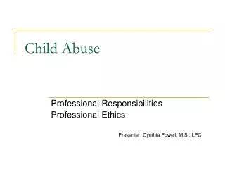 child abuse