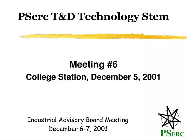 pserc t d technology stem