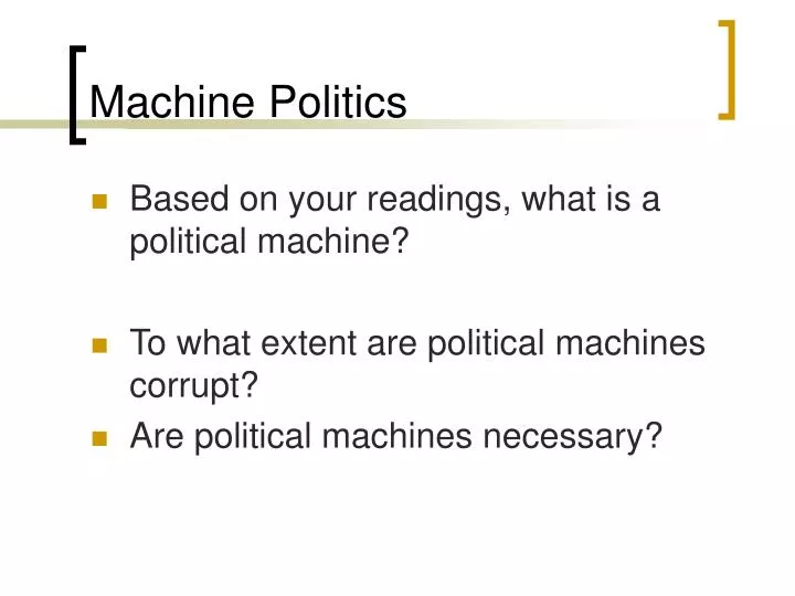 machine politics