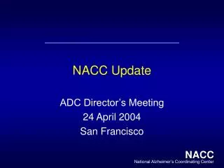 NACC Update