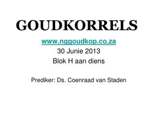 goudkorrels