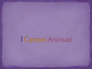 i cartoni animati