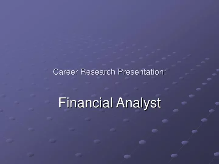 career research presentation