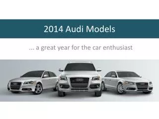 ... a great year for the car enthusiast