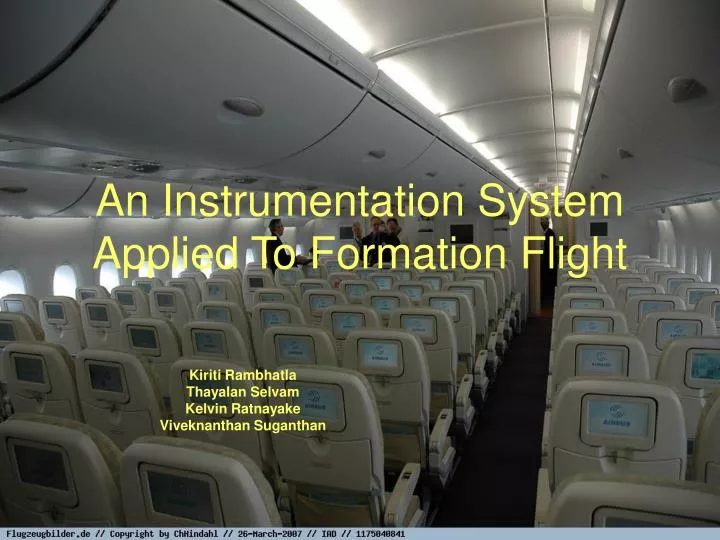 an instrumentation system applied to formation flight