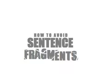 sentence