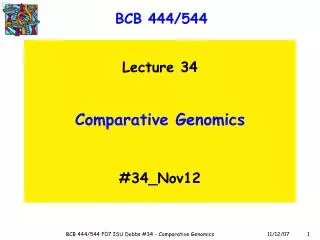 BCB 444/544