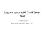 Migrant camp at 95 David Green Road