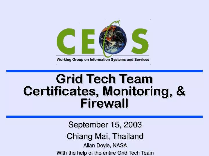 grid tech team certificates monitoring firewall