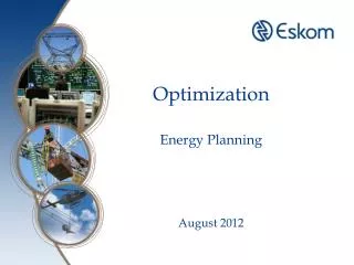 Optimization Energy Planning August 2012