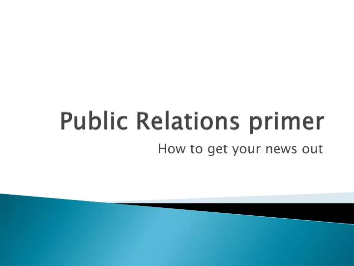 public relations primer