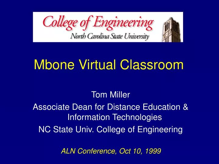mbone virtual classroom