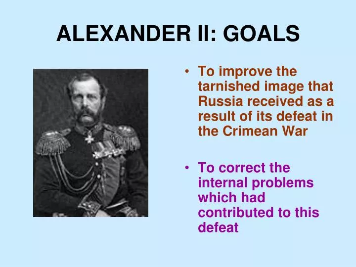 alexander ii goals