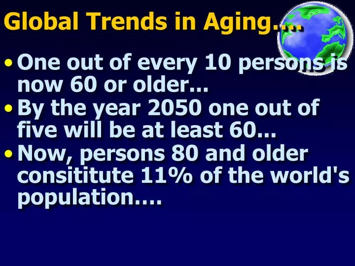 global trends in aging