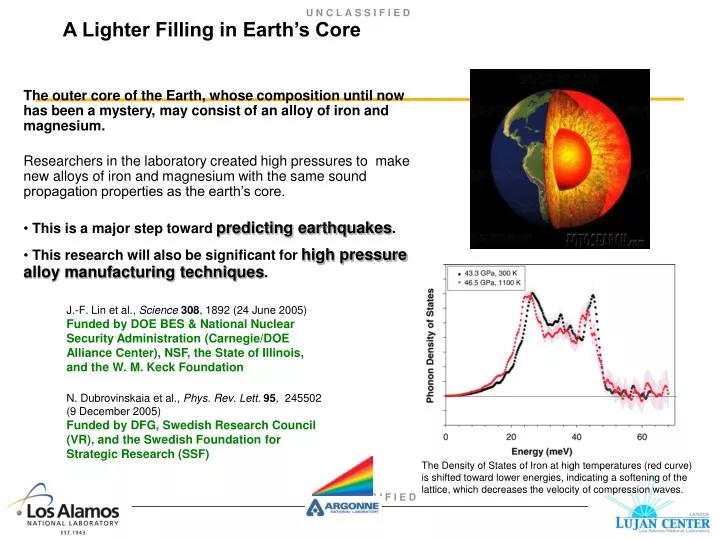 a lighter filling in earth s core