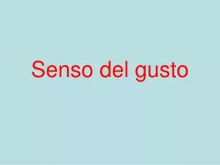 senso del gusto