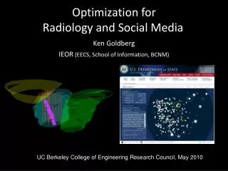 Optimization for Radiology and Social Media