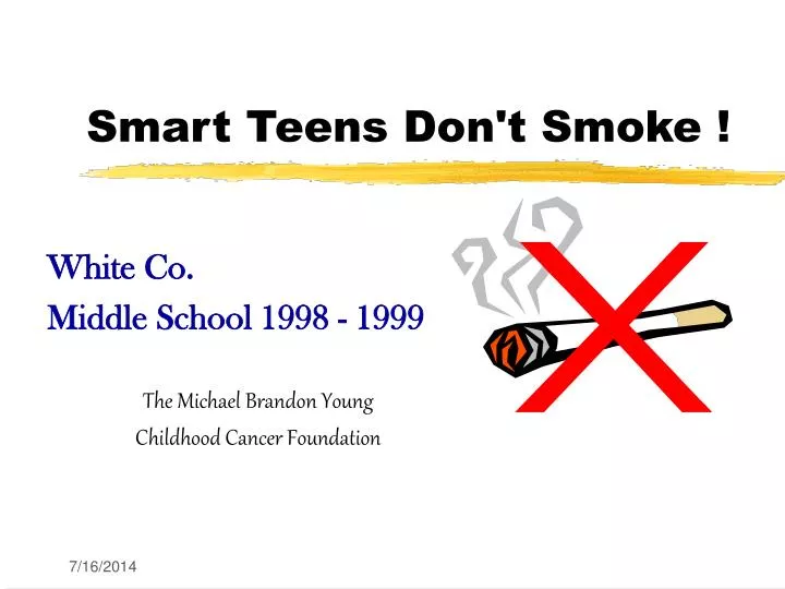 smart teens don t smoke