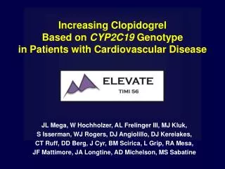 Increasing Clopidogrel Based on CYP2C19 Genotype in Patients with Cardiovascular Disease