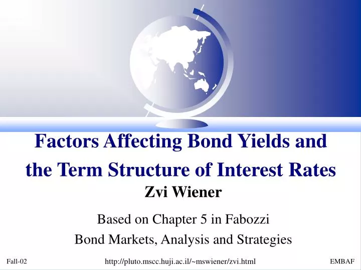 factors affecting bond yields and the term structure of interest rates