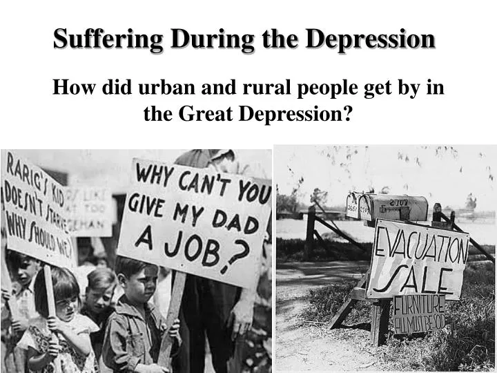 suffering during the depression