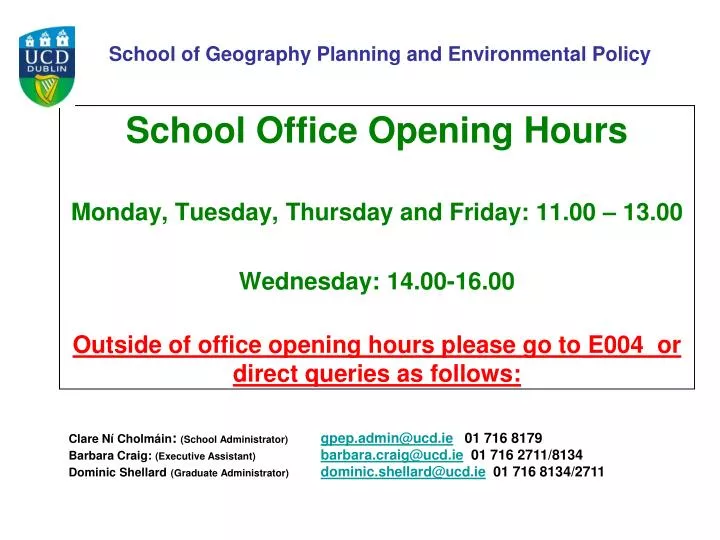 school of geography planning and environmental policy