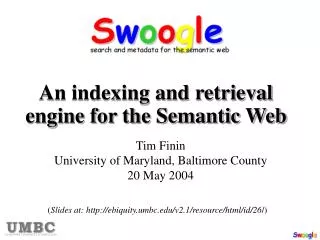 An indexing and retrieval engine for the Semantic Web