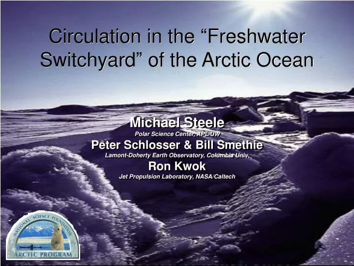 circulation in the freshwater switchyard of the arctic ocean