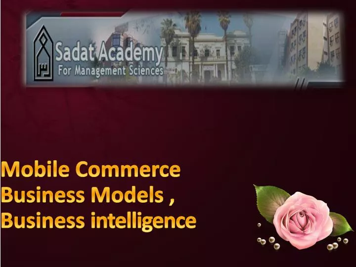 mobile commerce business models business intelligence