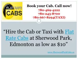 Flat Rate Cabs - Sherwood Park Alberta