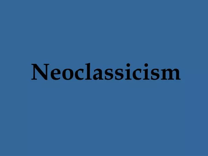 neoclassicism
