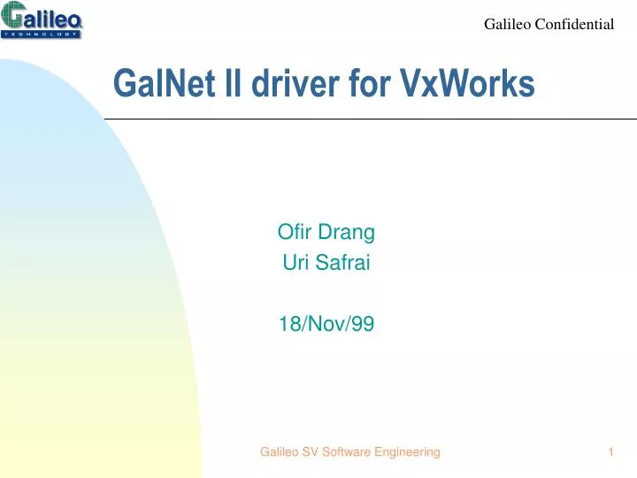 galnet ii driver for vxworks