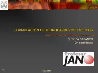 formulaci n de hidrocarburos c clicos