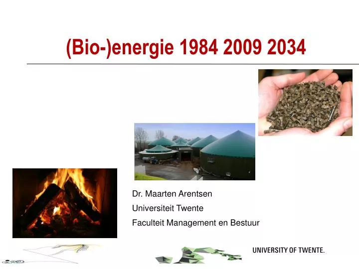 bio energie 1984 2009 2034