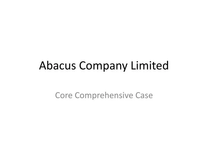 abacus company limited
